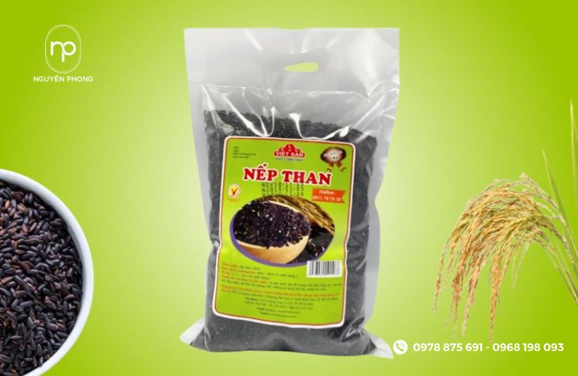 Mẫu tem gạo nếp than